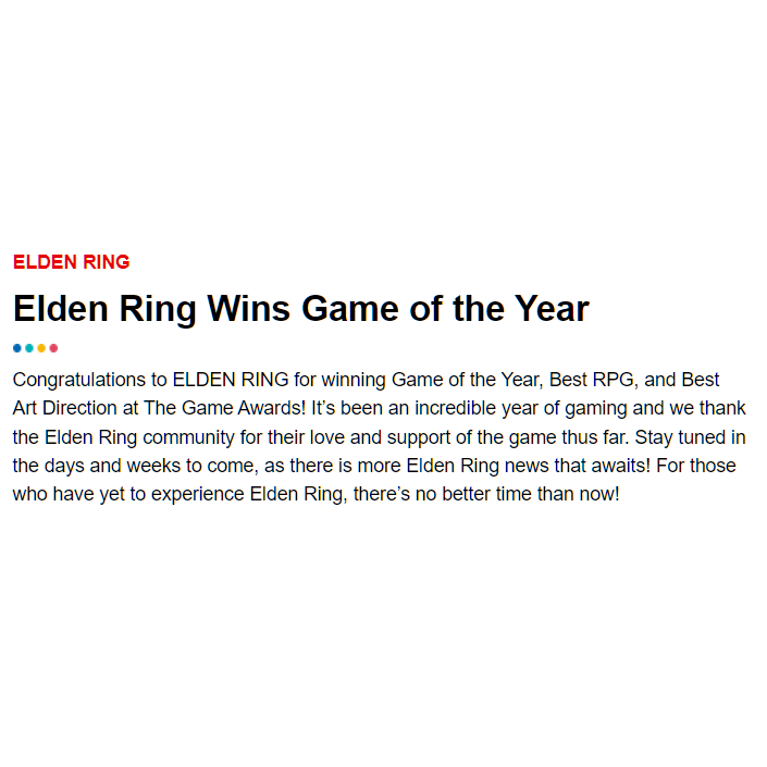 2022 Game of the Year Elden Ring to receive DLC