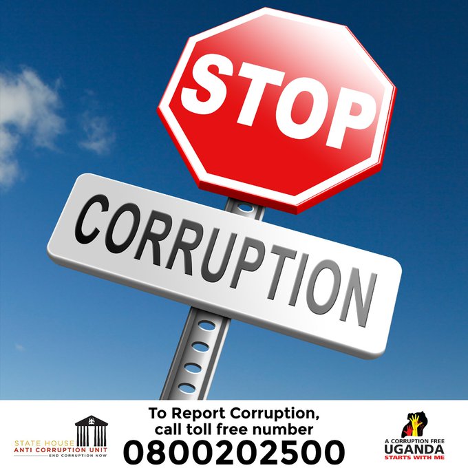 Report those corrupt officials anonymously to @AntiGraft_SH @IGGUganda @PPDAUganda @ThefiaU @ODPPUGANDA & @OAG_Uganda #ExposeTheCorrupt #SeeSomethingSaySomething
#CorruptionIsWinnable
#AntiCorruptionDay
