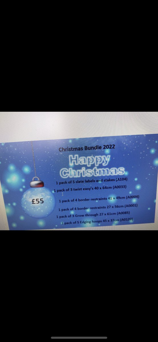 We have a great Christmas bundle available this year 🎄🎁🎄£55 plus p&amp;p. Grab yourself a great deal!!
#plantsupport #plantsupportsuk #christmasdeal #WinterGarden #springgarden #gardendesign