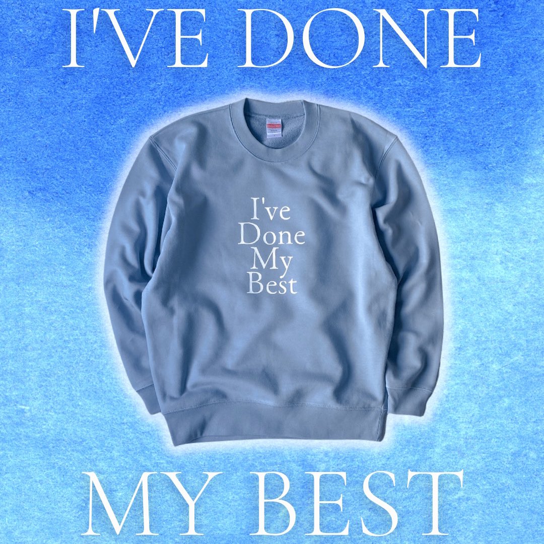 crystalsnow7s's tweet photo. ꫛꫀꪝ✨Done My Best スウェット発売💙【新作その1】

#bts #btsarmy #bts好きな人と繋がりたい #btsmerch #btscollection #btssmallbusiness #btsfanmade #防弾少年団 #armyと繋がりたい #大人army #indigo #rm #kimnamjoon #no2 #btsquotes #bangtanquotes #キムナムジュン #ナムペン #アミ活 https://t.co/9GeYABa0R7