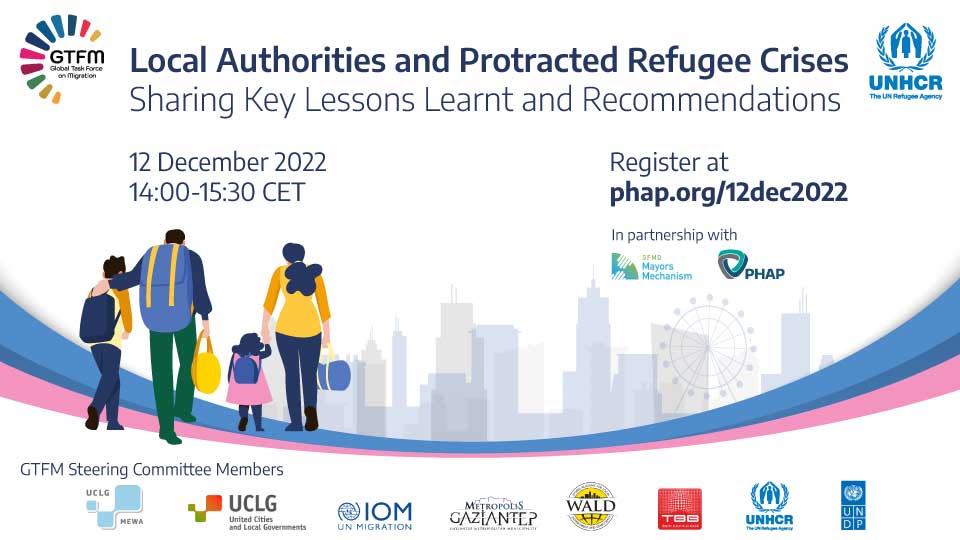 Join us for a webinar focusing on #inclusion & discussing recommendations from municipalities on the frontline of receiving #displaced populations as part of their commitment to creating #inclusive communities. 📆: 12 Dec 2022, 14:00-15:30 CET 🔗: phap.org/12dec2022