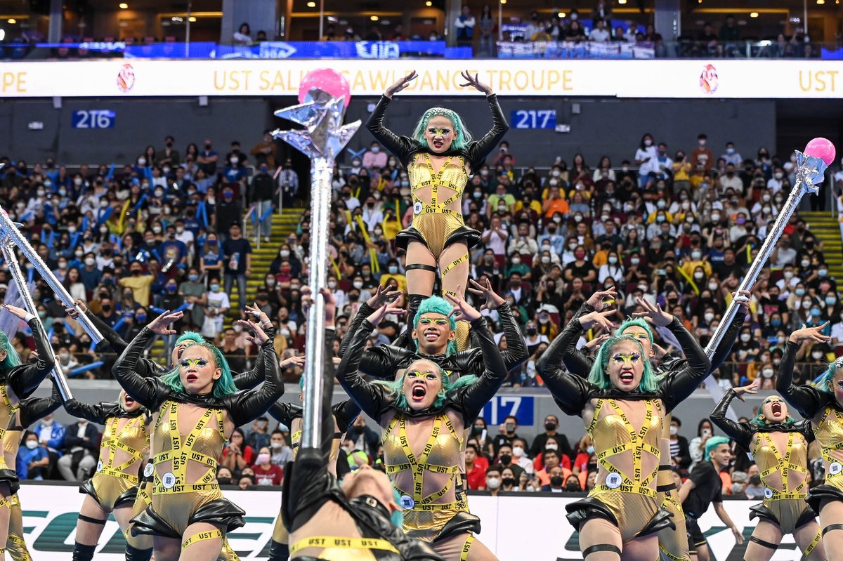 OneSportsPHL's tweet photo. They want your love and they want some CDC revenge, Salinggawi always brings the heat in UAAP Cheerdance!

#RiseAsOne #UAAPCDC2022 #jUSTDance https://t.co/Y8lqoHwKbq