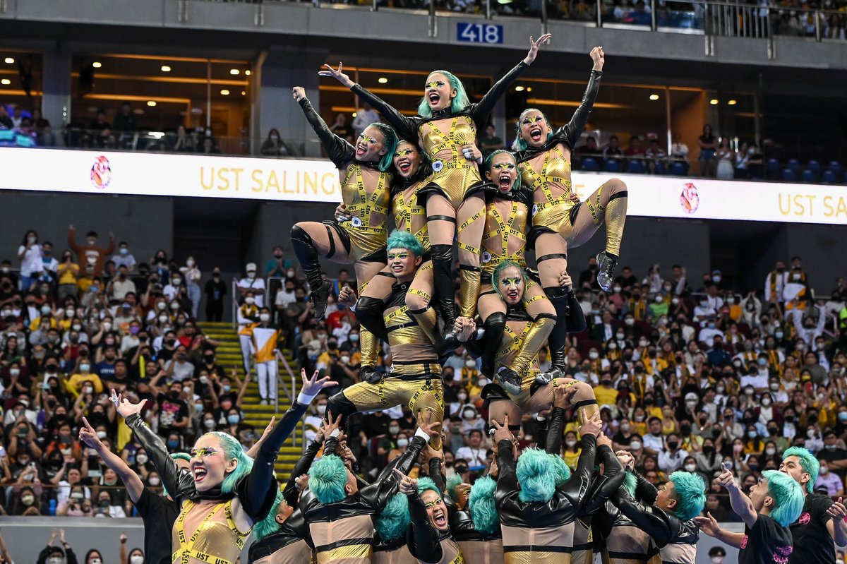 OneSportsPHL's tweet photo. They want your love and they want some CDC revenge, Salinggawi always brings the heat in UAAP Cheerdance!

#RiseAsOne #UAAPCDC2022 #jUSTDance https://t.co/Y8lqoHwKbq
