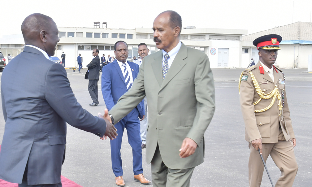 hawelti's tweet photo. President William Ruto &amp; his delegation, which included Cabinet Secretary &amp; Defence Minister Aden B. D. Gure; Deputy Chief of Staff Josphat K. Nanok;  Senators J. K. Mandago &amp; A.K. Cheruiyot; &amp; other officials, departed at mid-day today winding down their fruitful official visit https://t.co/lglWmwlZWB