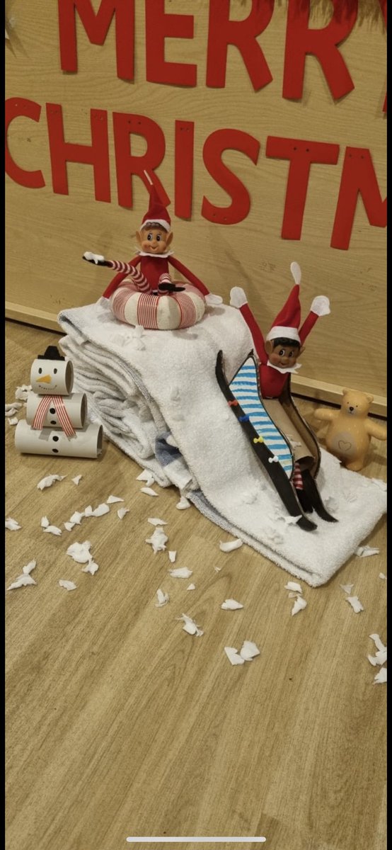 I think Elf Atrium is feeling better today and living her best life ❤️. ☃️❄️⛷️🎿