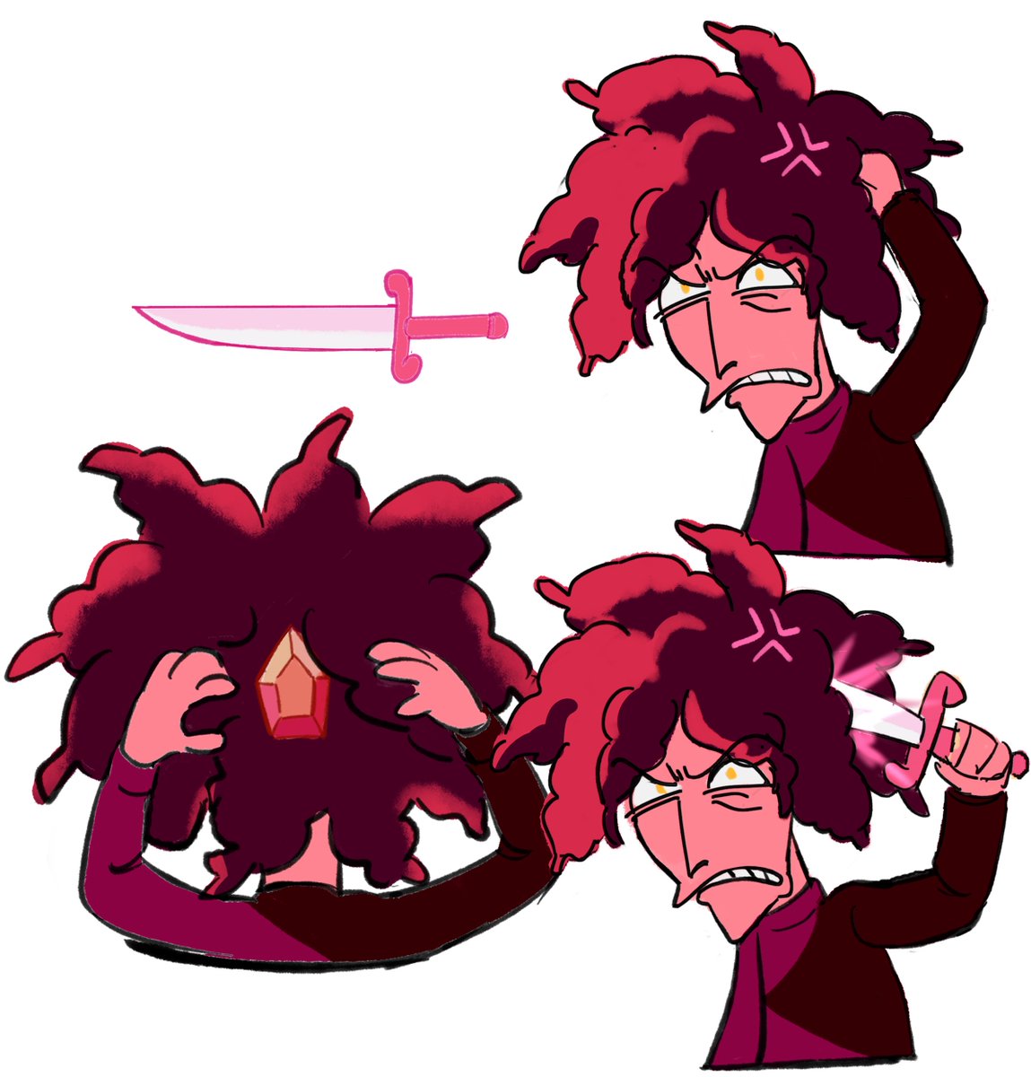 Wei_Smiler's tweet photo. 是SU AU #SideshowBob  #SideshowMel #KrustytheClown https://t.co/402yd9GmCR