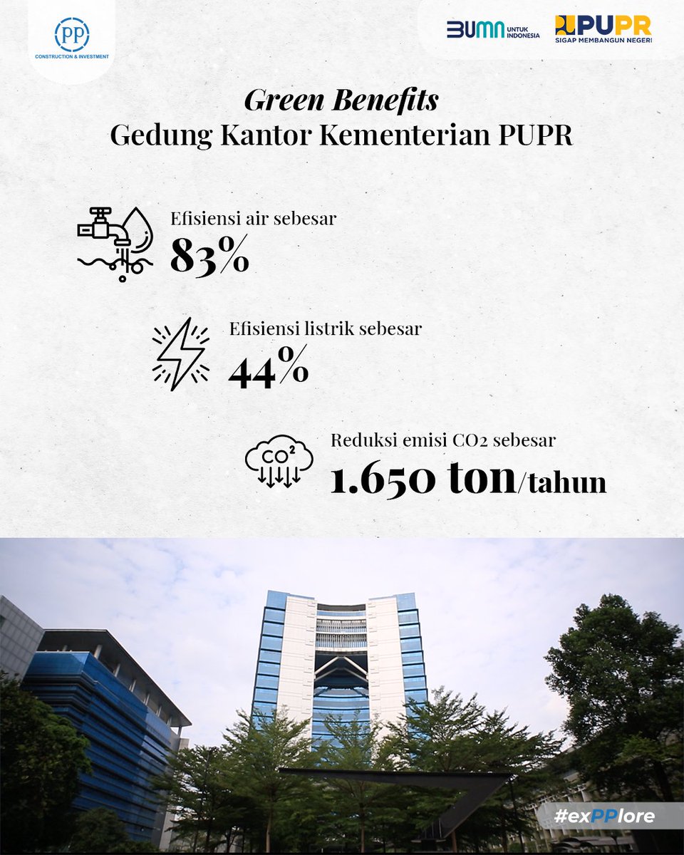 PTPP_ID's tweet photo. PPenasaran green benefits apa saja yang dimiliki oleh gedung ini? Yuk langsung kita #exPPlore bareng~
#EmpoweringTheFuture https://t.co/vs0SJx7f74