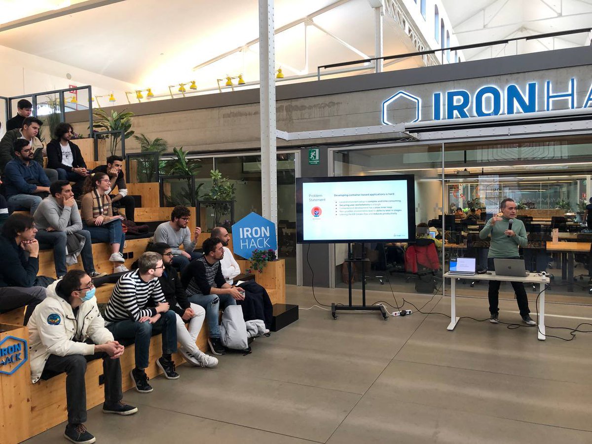 GDGMadrid's tweet photo. Hoy estamos celebrando el #GoogleDevfest2022 en @ironhack Madrid!

Muchas gracias a @GoogleDevEurope @googledevs @github @GitHubCommunity y @autentia por vuestro apoyo! https://t.co/lLwJuhsDsL