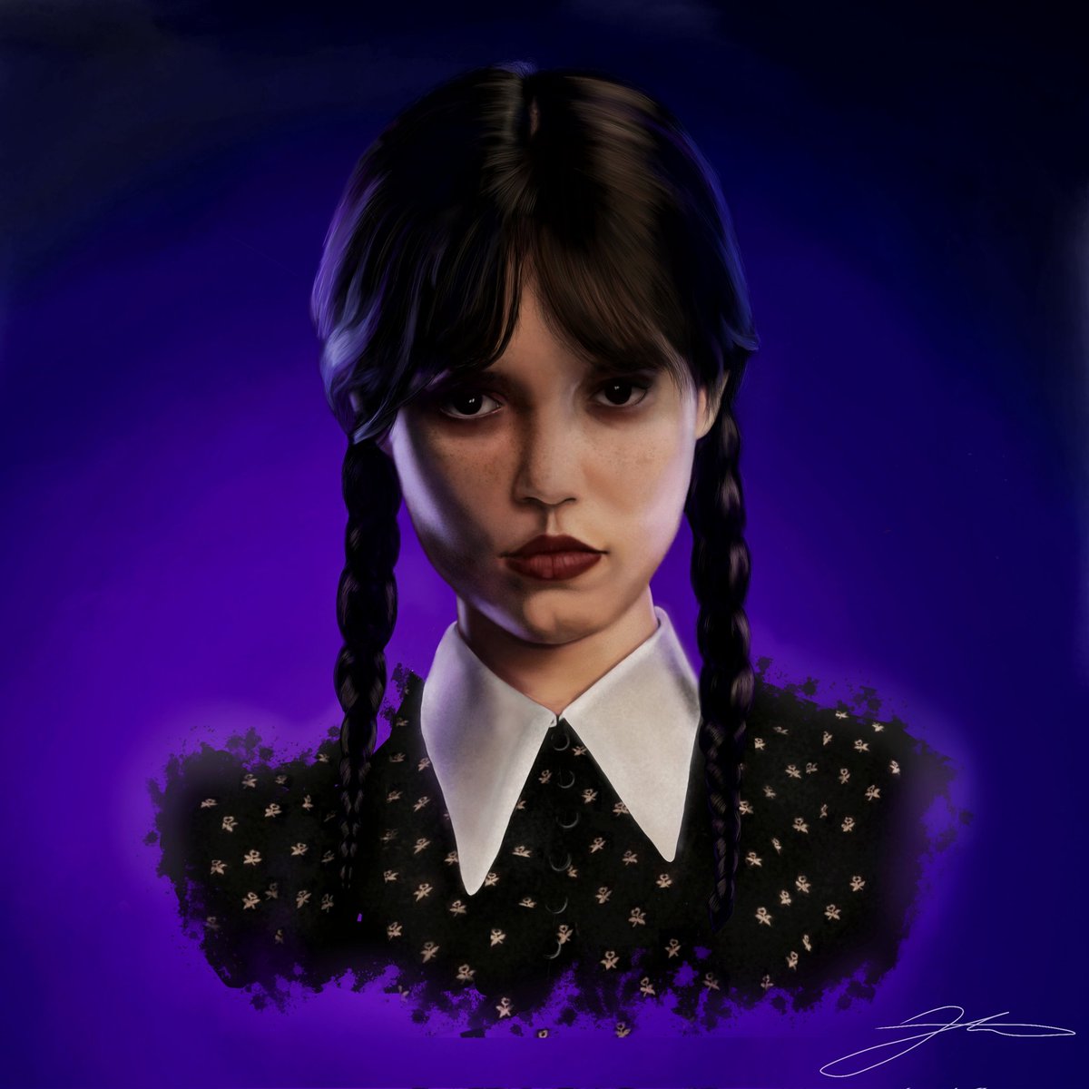 RCeeYou's tweet photo. ~Wednesday 
#art #wednesday #adams #Netflix #digitalart #illusration #artist #painting #digitalpainting #artshare #artcommunity #artist #DigitalArtist #drawing https://t.co/THtIVnAP2w