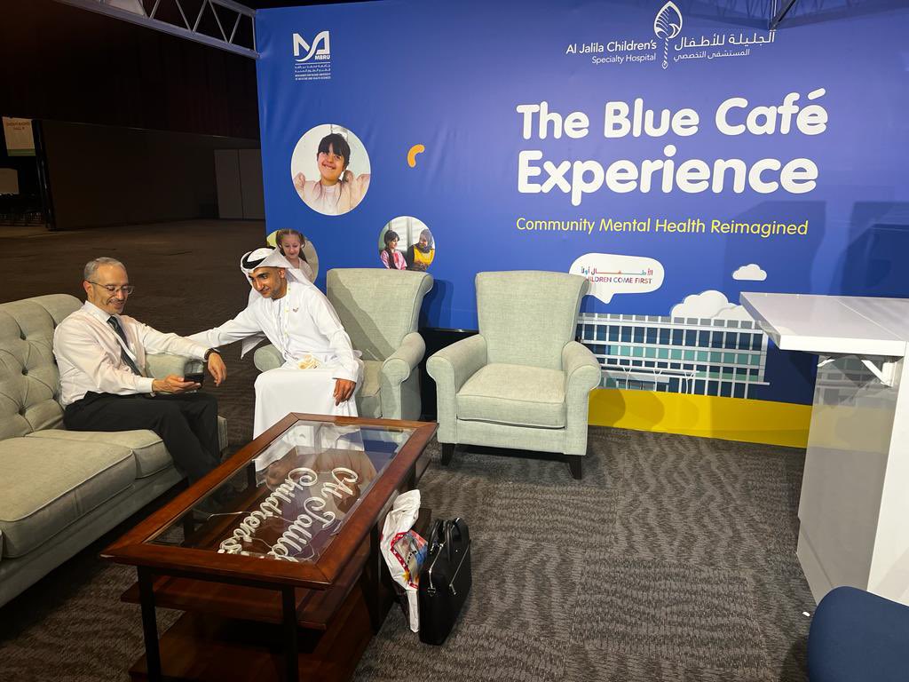yasseraddabbagh's tweet image. With my dear friend Dr. Ammar Albanna @Albanna_MD, president of the #iacapap2022 congress, sitting in the Blue Café booth. The café is an innovative philanthropic concept, with the revenues being donated entirely toward autism-related causes. 👏👏👏
@IACAPAP2022 @IACAPAP #autism