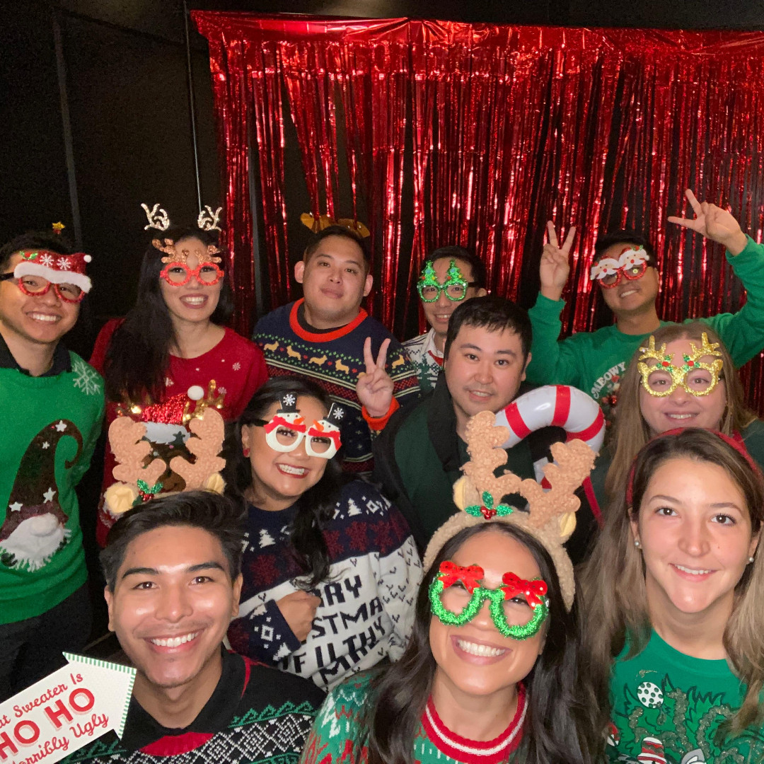 nkcpa's tweet photo. Happy Holidays from all of Santa's little elves 🎄
#lovewhereyouwork #2022holidayparty #nksweatersleigh https://t.co/AK0E7mz0aP