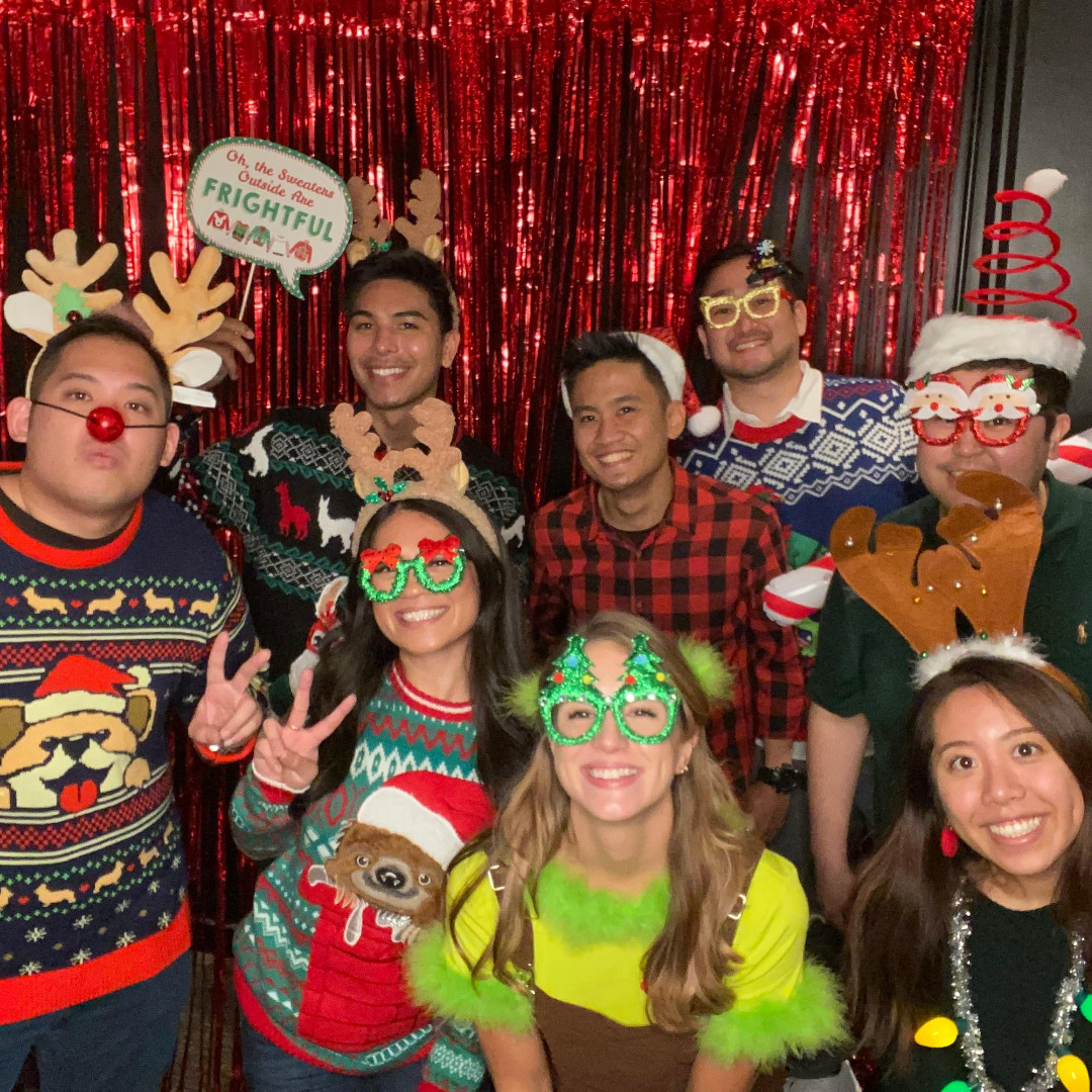 nkcpa's tweet photo. Happy Holidays from all of Santa's little elves 🎄
#lovewhereyouwork #2022holidayparty #nksweatersleigh https://t.co/AK0E7mz0aP