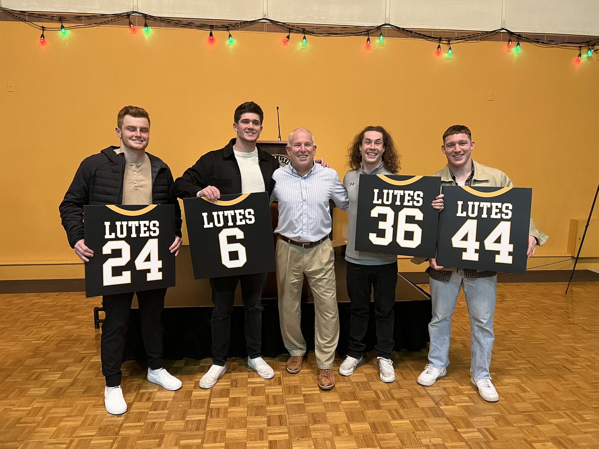 KeimTimeFB's tweet photo. Great night. Celebration of PLU football 22’.
2nd in the Northwest Conference…
D POY LB Kalen White. SR DB’s. Last 2 years:
31 Interceptions
67 Sacks
157 TFLs
4 Shut Outs
Rockstars man…Fiercely Proud. Selfless…Big Hearted/Ready Smiles #GoLutes #LuteFB #11as1 #EffortRequired https://t.co/MiuM20GBd5