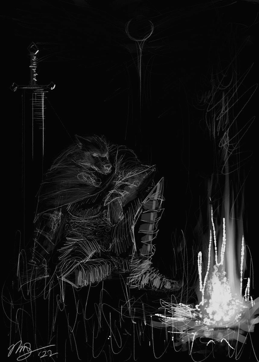 plastic_shorts's tweet photo. Just started playing Elden Ring yesterday, it's so interesting/soothing/exilarating/terrifying to explore the world it offers.
.
#ELDENRING #ELDENRINGSWEEP #blaidd #eldenringgoty https://t.co/GIEWlwpQO9