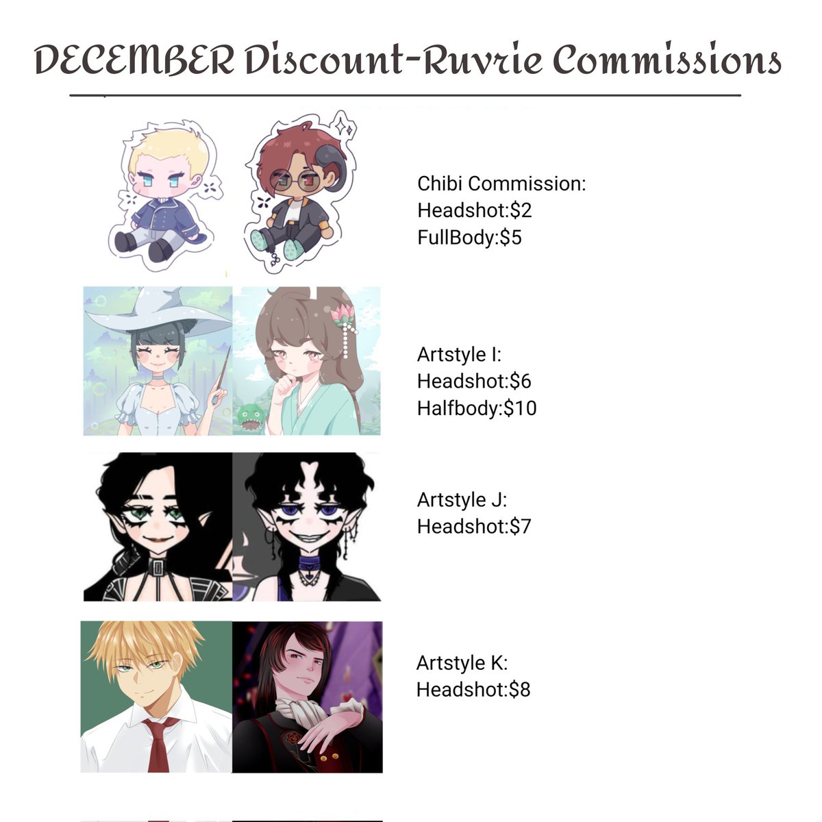ruvrie's tweet photo. 🎄⛄DECEMBER DISCOUNT- RUVRIE COMMISSIONS
-
Comments,RT,likes are super appreciated♥️
-
Feel free to dm me for more inquires if you're interested in my arts &amp; updates!!!

Tags:
#art #digitalart #artist  #commissions #ArtistOnTwitter #commissionart #Vtuber https://t.co/T09YK9gWlk