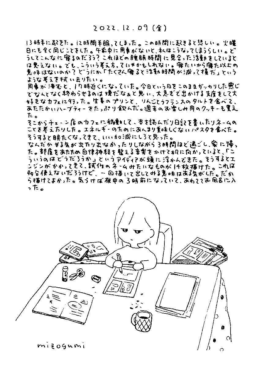 12/9の絵日記 