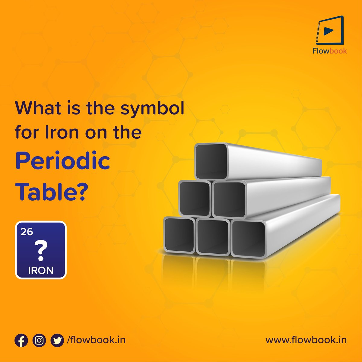 FlowbookIn's tweet image. The metal of group (VIIIb) is the most used and cheapest. 

Hint: It&apos;s the Latin name for Iron.

Let us know in the comments. 

#Education #Flowbook #Learning #Chemistry #Teaching #QuizQuestion