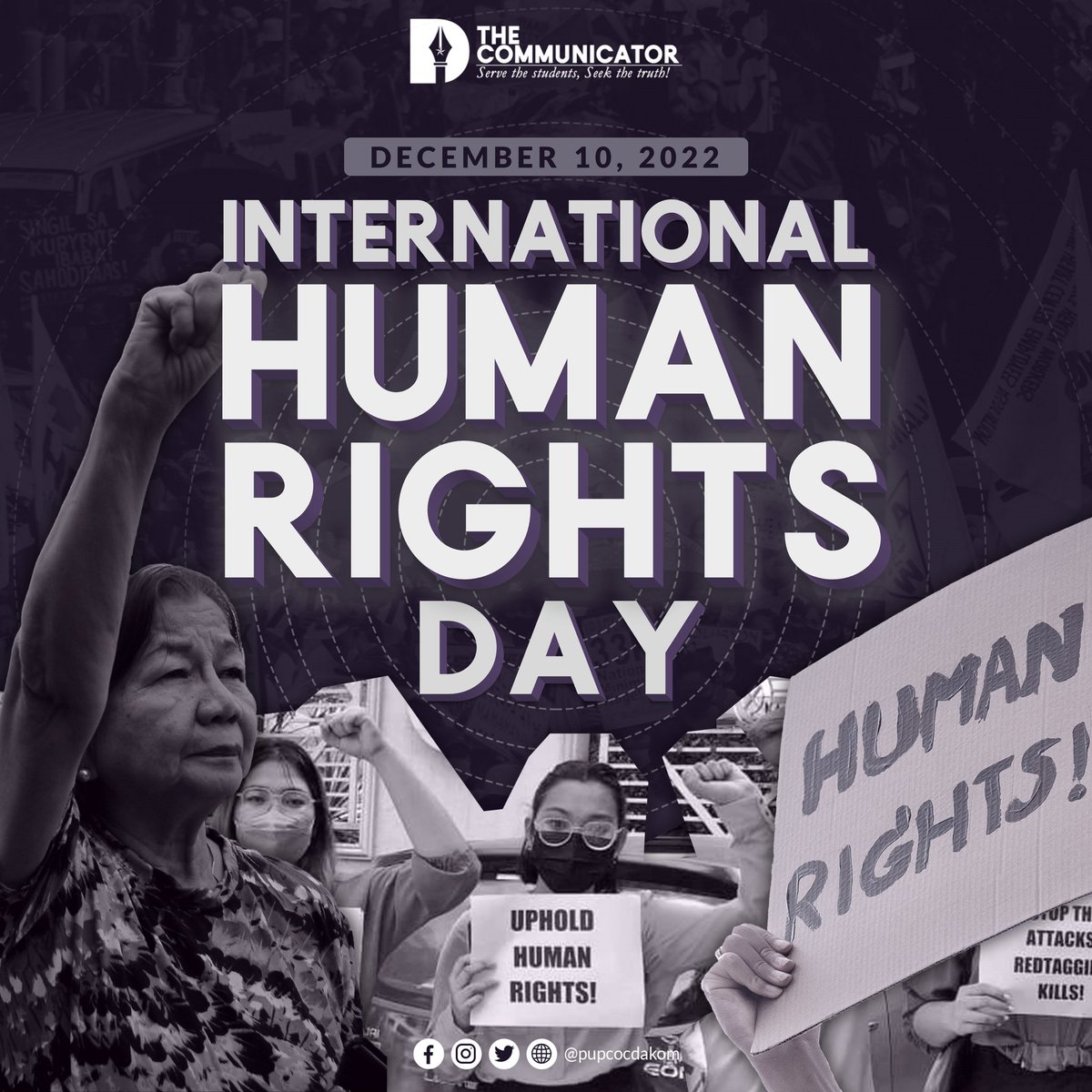 pupcocdakom's tweet photo. This International Human Rights Day, we will be the ones to take the initiative in protecting the right to a free press. https://t.co/Tevs10j9yK