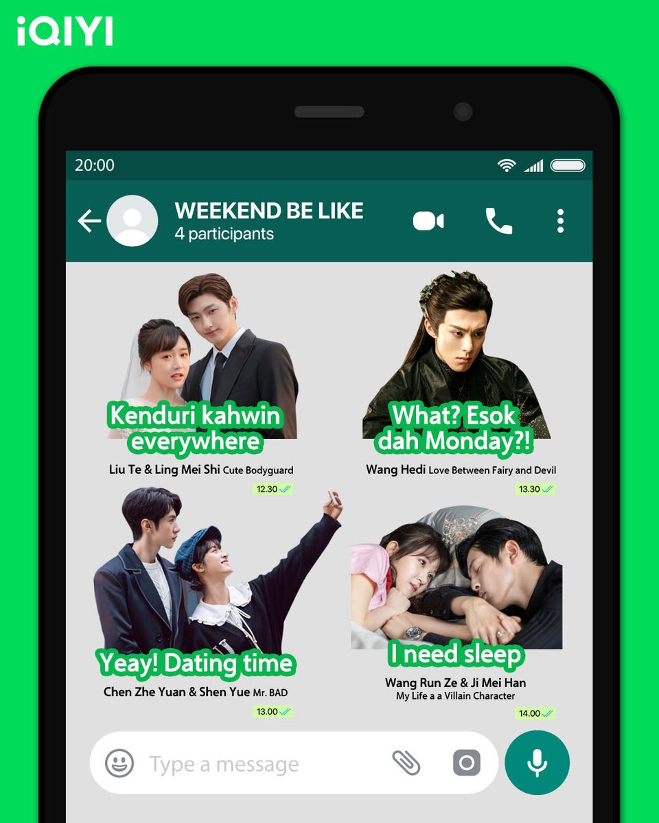 iQIYIMalaysia's tweet photo. Weekend plans?  💤💤💤

Catch all your favourite dramas on #iQIYI app and https://t.co/tQ0Yu65UQ4!

#cdrama #LiuTe #LingMeiShi #CuteBodyGuard #WangHedi #LoveBetweenFairyandDevil #ChenZheYuan #ShenYue #MrBAD #WangRunZe #JiMeiHan #MyLifeasaVillainCharacter https://t.co/MLvGRiUjXm