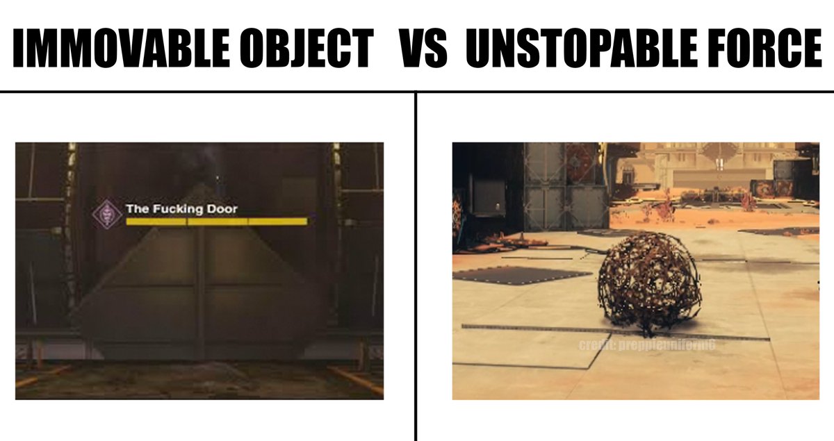 PreppieUniform6's tweet photo. I knew the dungeon reminded me of something...
#destiny2 #spireofthewatcher #destinymeme #destiny #meme #bungie https://t.co/E62gg5l4Bh