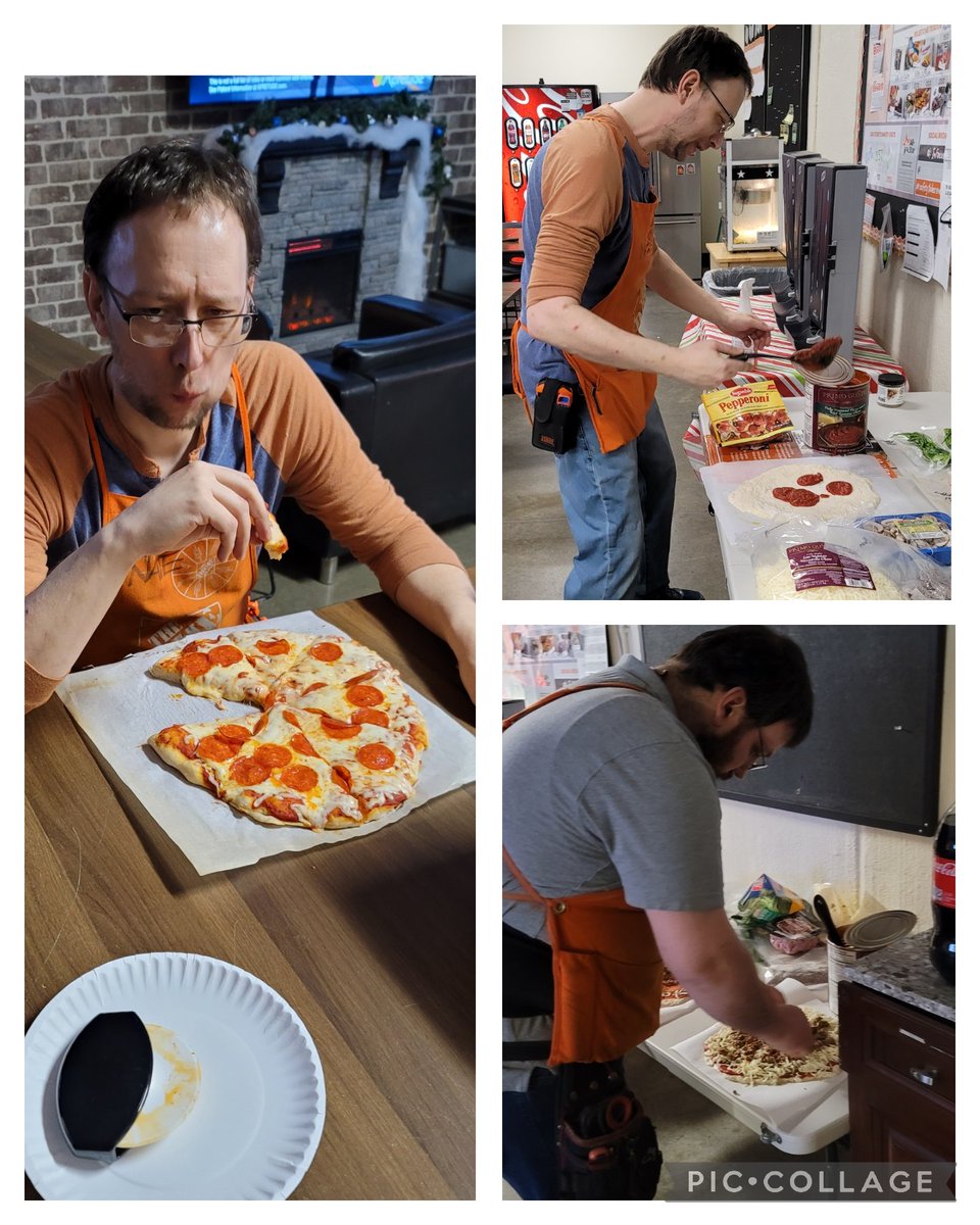 Fresh never frozen dough, made &amp; cooked to order by your very own freight associate Adam, with fresh ingredients topped the way you like it was a 10/10!! Thank you, freight team, for sharing! <a href="/BethRoyHD/">Beth Roy</a> <a href="/CynParry/">Cinnamon</a> <a href="/abe_assa/">Abe Assa</a> <a href="/Manny_CubFan/">manuel romero</a> @ChristyWillste1 @SharonMHurley <a href="/White2Dawn/">Dawn White</a>