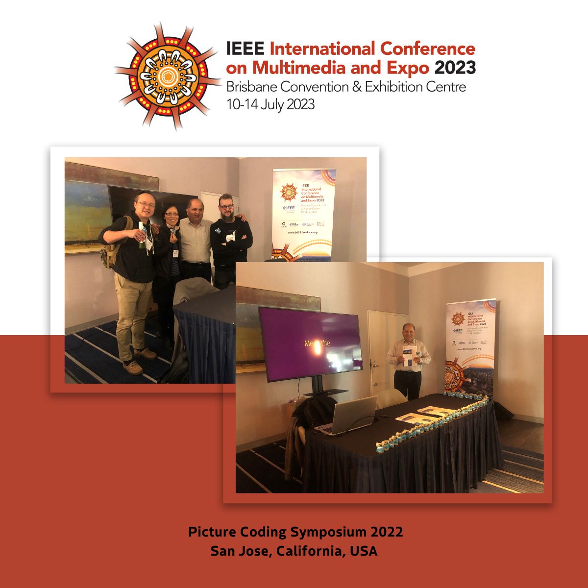 Did you get a chance to say hello to the IEEE ICME team at PCS 2022? Stop by and learn more about IEEE ICME 2023 in Brisbane, Australia!

#PCS2022 #PictureCodingSymposium #IEEE #IEEEConferences #IEEEICME2023