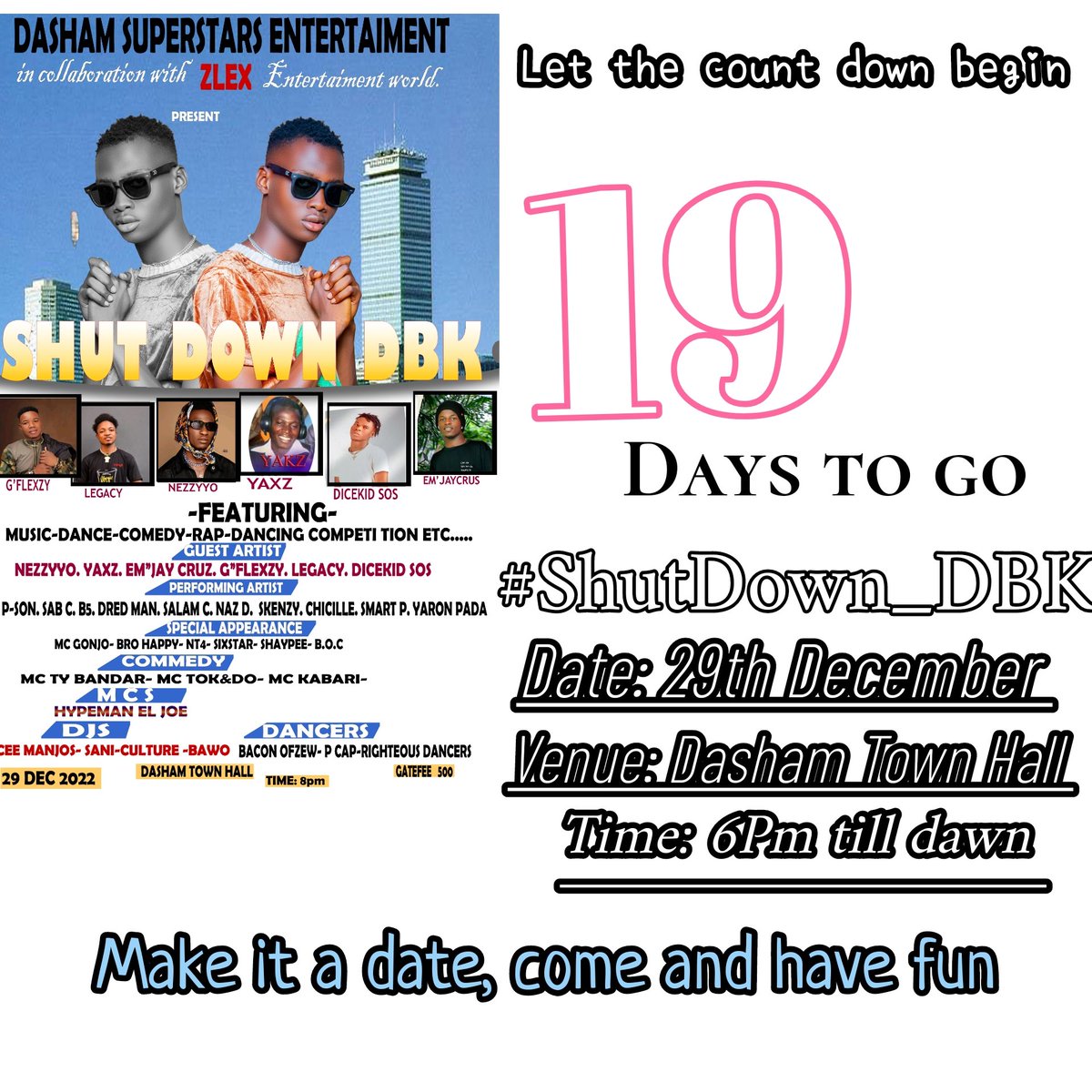 RickiidZlex's tweet photo. Let's go 💯🌟🌟🔥
19days to go
#ShutDown_Dbk
@MAVINRECORDS https://t.co/trPLodM8J9