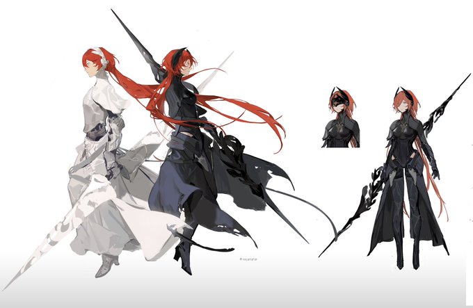「red hair spear」 illustration images(Latest)