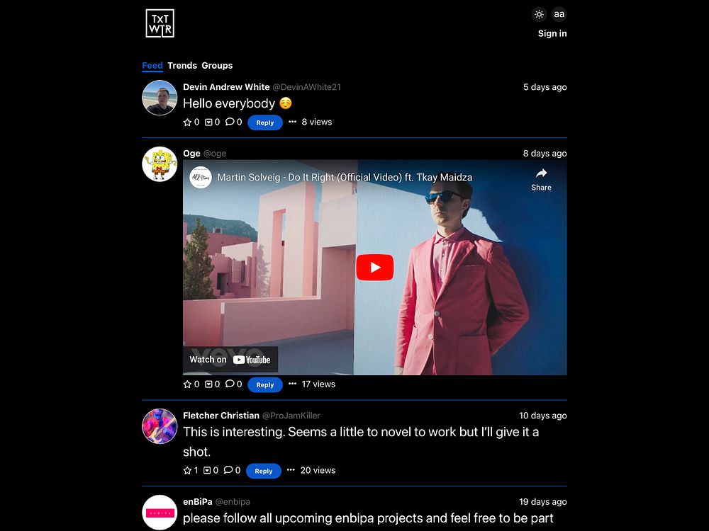 launch_lister's tweet photo. TxTWTR  Text-message powered decentraliz was just featured in today's https://t.co/GkqjgtlhpJ newsletter via @enbipa https://t.co/vNMY2iUnx2