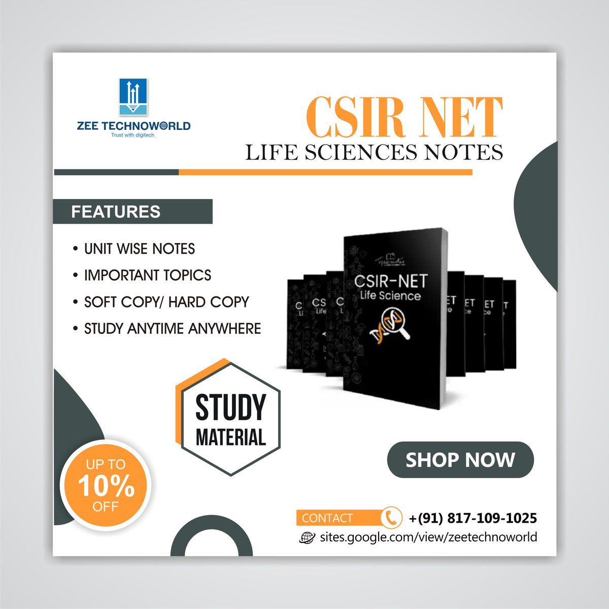 zeetechnoworld's tweet photo. We provide complete notes for CSR NET Life Sciences.
Call us: 081710 91025
Visit us: https://t.co/7tjEXpnTSB
#graphicalnotes #digitalnotes #csirnotes #csirnet #csirlifesciences
#exampreparation #studymaterial #importanttopics #SoftCopy
#hardcopy #Agra https://t.co/DXv0od1t0X