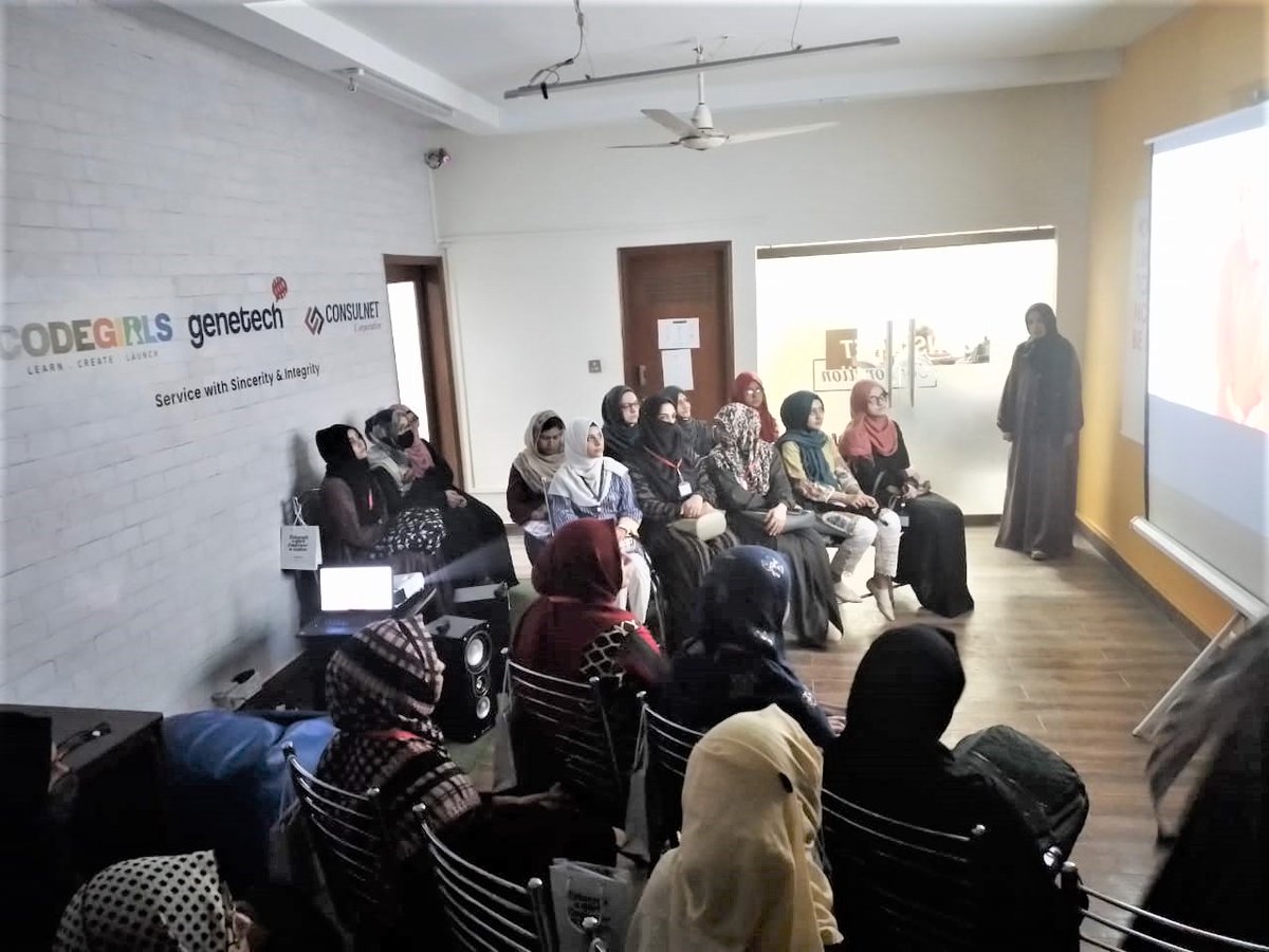 CodeGirlsKhi's tweet photo. We welcome onboard Phase 1 Cohort 12 participants.
Orientation happening now! Wishing these 36 lovely women a great start in the career.
#WomenInTechPK
@shamimrajani @FaizaYousuf @Hasnainwalji https://t.co/0qJ5UafRMZ