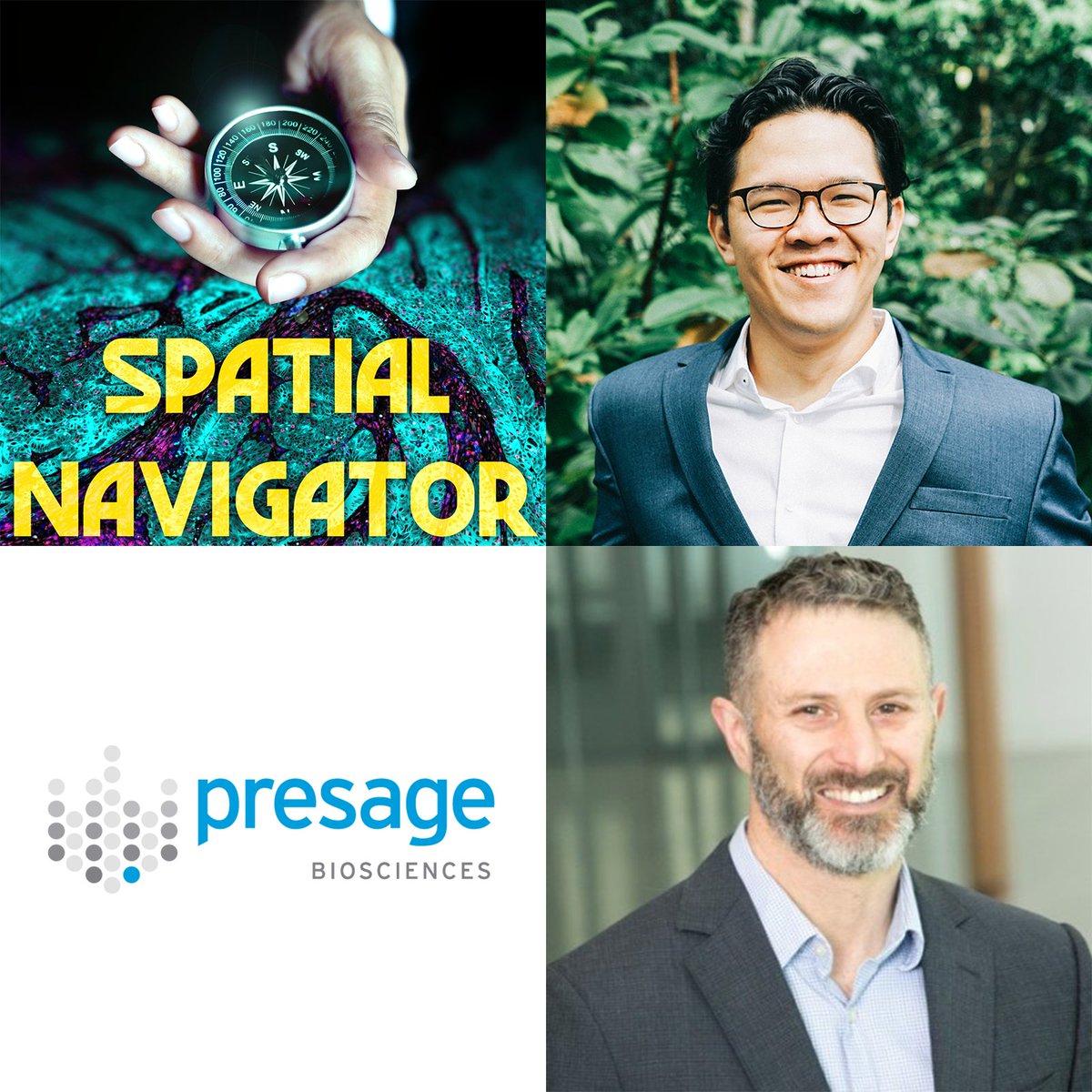 New episode was released earlier this week! It is with Richard Klinghoffer Ph.D. from <a href="/PresageBio/">Presage Biosciences</a>. Come learn how Presage tests drugs in vivo on solid tumors and measures TME response.

🎧 Listen to it here: link.chtbl.com/Spatial_Naviga…