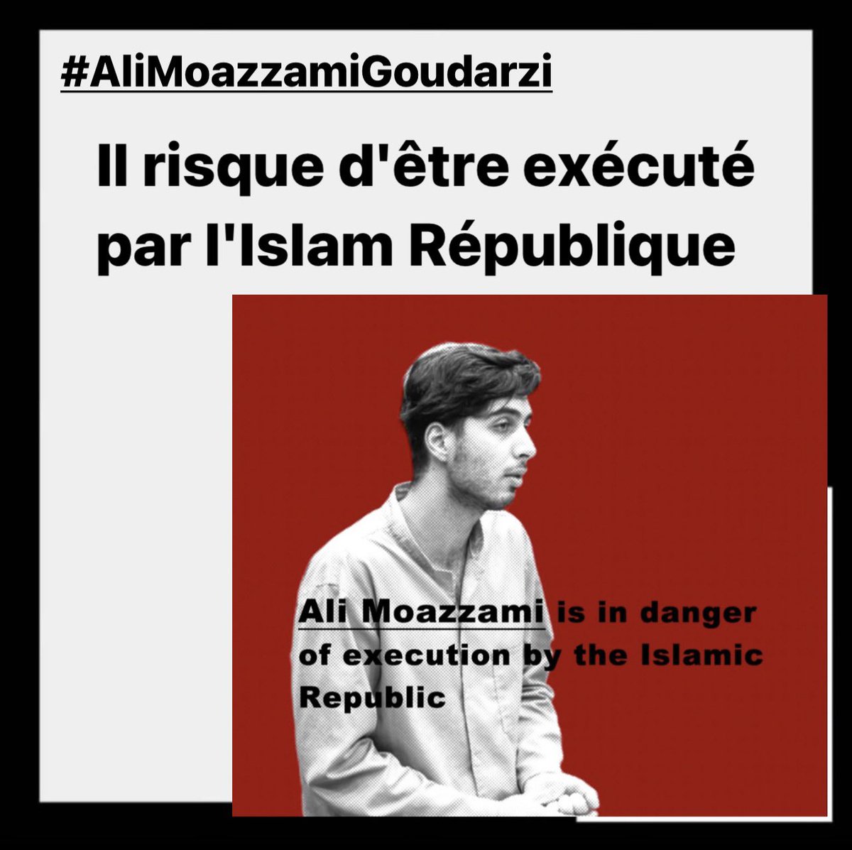 jesuisyasaman's tweet photo. @arixolin SAY HIS NAME
#AliMoazamiGoudarzi
#علی_معظمی
#علی_معظمی_گودرزی https://t.co/I1qygFNJCp