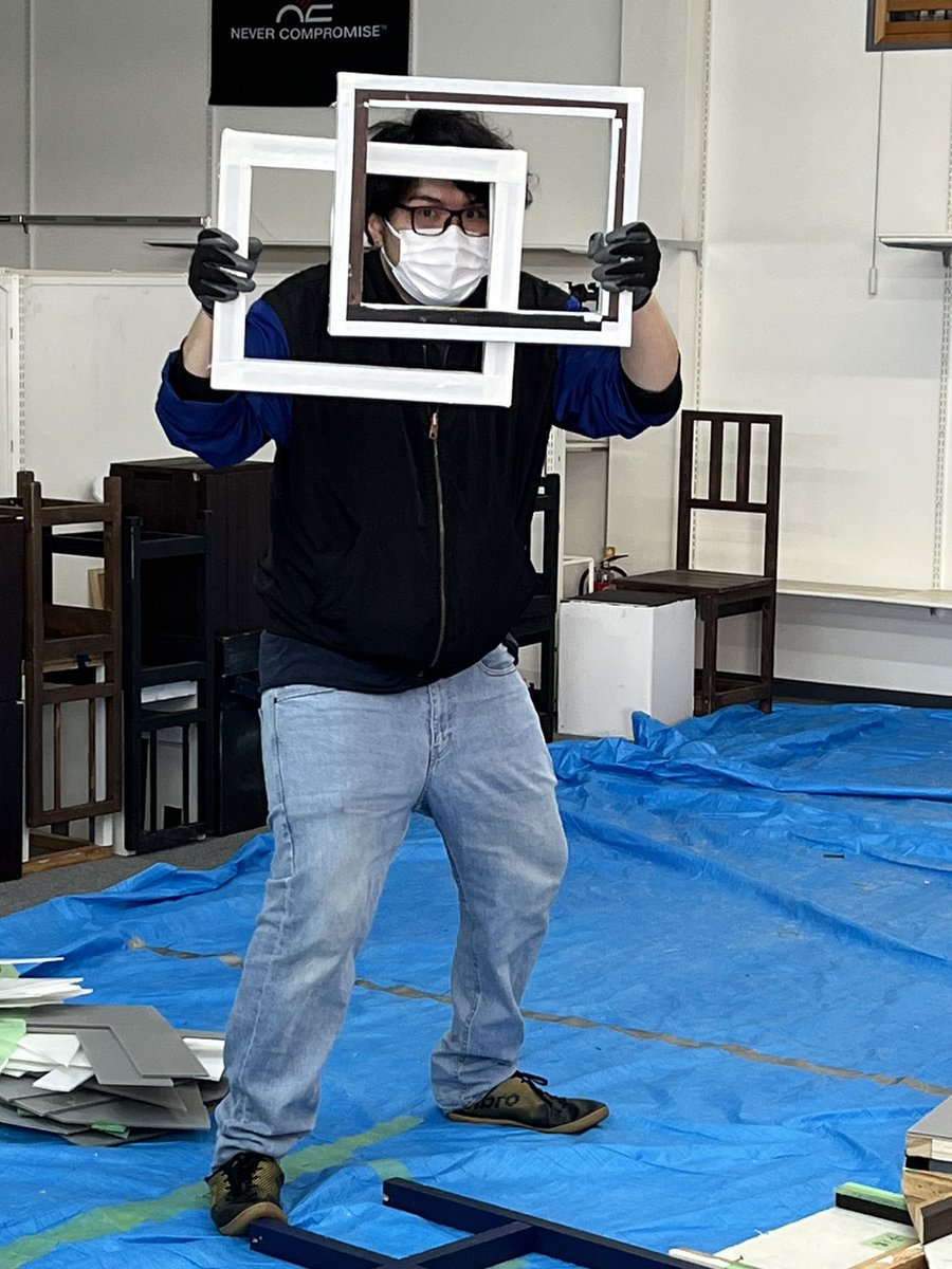 kaitouramma's tweet photo. みずほ演劇祭に向けて動き出しております！今日は稽古場の大掃除しました！今年は公演が立て込んでおりましたのでものが沢山でした！キレイになって年越しです！！
#かいとうらんま　#大掃除 https://t.co/bDua5iBVca