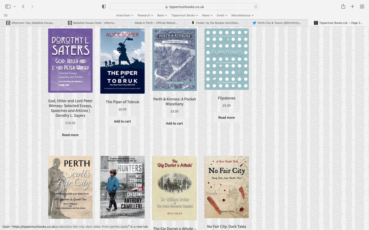 TippermuirBooks's tweet photo. And dinnae forgot books make great Xmas prezzies - lots of local titles too from Perth's Tippermuir Books. Free delivery in the UK. https://t.co/EUH47Jw6p9 https://t.co/OQcgCzFLhD