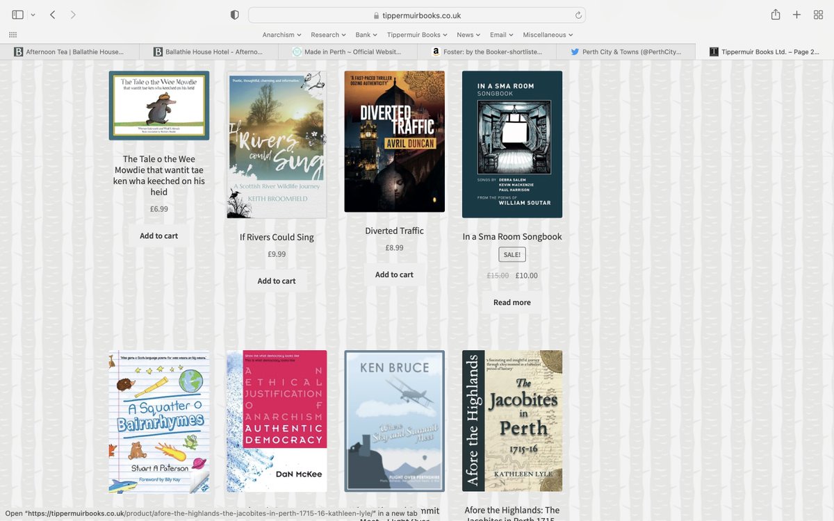 TippermuirBooks's tweet photo. And dinnae forgot books make great Xmas prezzies - lots of local titles too from Perth's Tippermuir Books. Free delivery in the UK. https://t.co/EUH47Jw6p9 https://t.co/OQcgCzFLhD