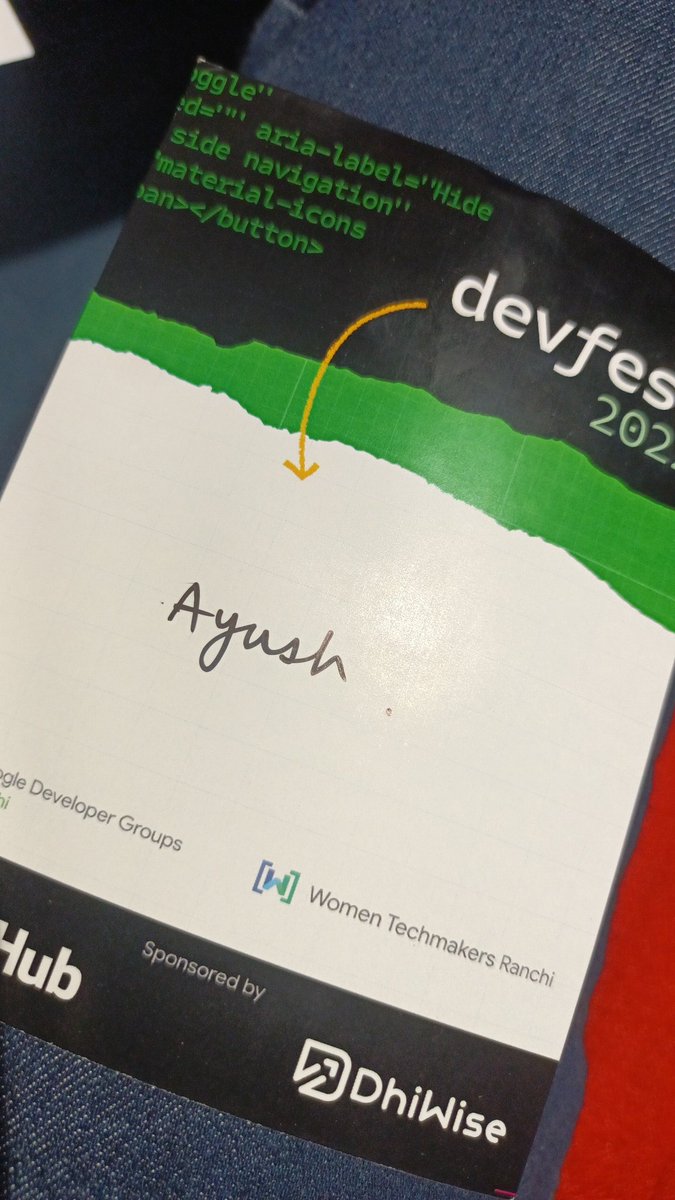 SinghAyush2811's tweet photo. @poojagera0_0 @gdgrnc Had an amazing experience pondering over some of the daily problems I faced and exchange of ideas. Out of the box thinking on the goooπ
#theHumanIdeaFactory #devfest #devfest2022 #gdgrnc #devfestranchi https://t.co/9VLnfSDg8d