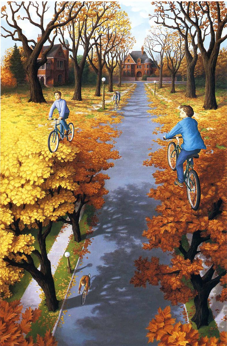 Buenos días!

«En este mundo traidor/
nada es verdad ni mentira/ todo es según el color/
del cristal con que se mira».
-Ramón de Campoamor

#art

-Huang Yao, #China Transforma objetos en ilusiones ópticas👇
youtu.be/25sThnz1u9Y

-Rob Gonzalves, #Canada
Sus obras son fantasía👇