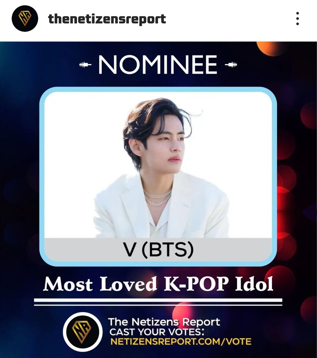 v_kx2mama's tweet photo. thenetizensreport Instagram 
タグをコメントに貼り付けて下さい

I VOTE #V #MOSTLOVEDIDOL2022
#NETIZENSREPORT

🔗https://t.co/iOnE8Yaz1k https://t.co/f3II6K1V7k