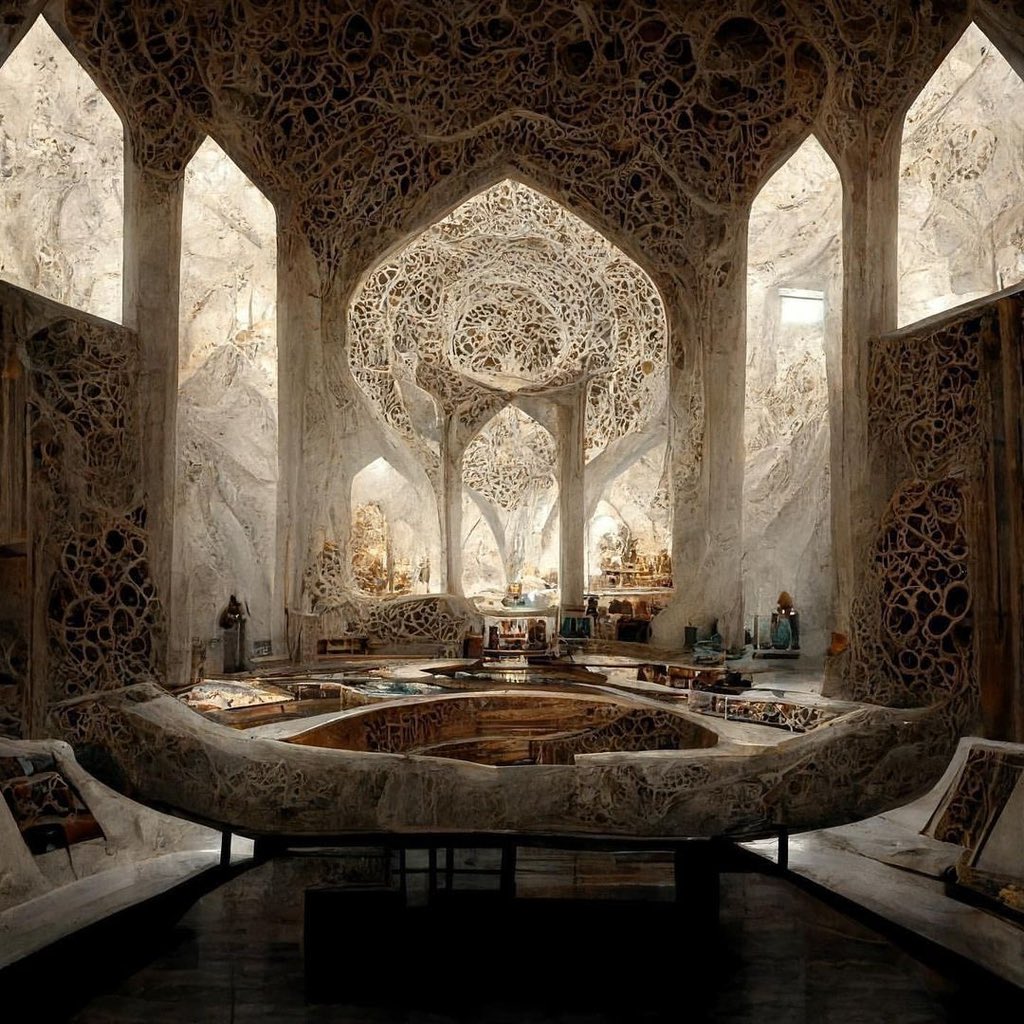 Parametricarchitecture on twitter persian interiors with a slight