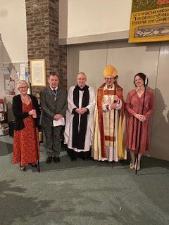 Proud and pleased to attend the Licensing Service of the Rev Malcolm Hall at the Church of the Ascension led by Bishop Mark Wroe a real celebration, a great service and with wonderful hymns #highsheriff