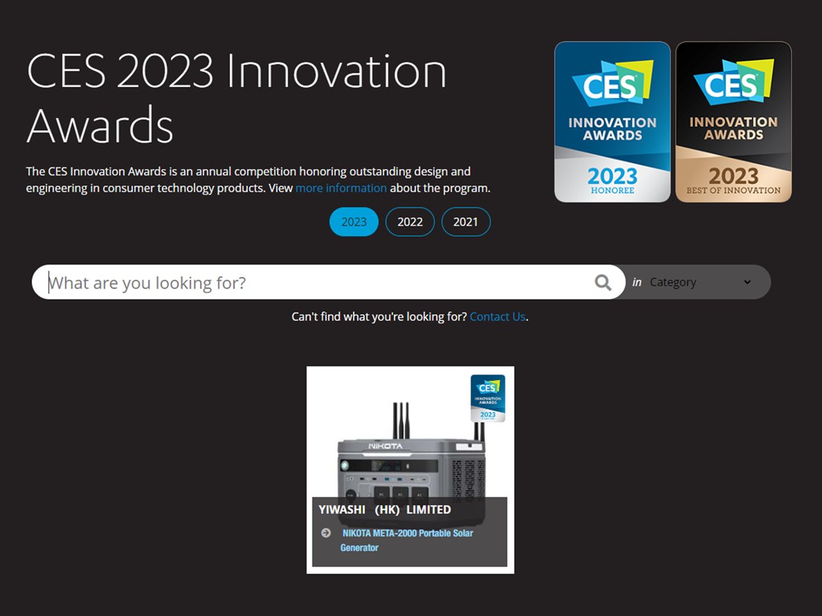 NikotaPower's tweet photo. Congratulate๏ผ๐META-2000 won CES 2023 Innovation Awards!
World's first portable power station with 4G/5G Wi-Fi transmission.
Get the early bird price in Kickstarter ๐https://t.co/QAoPqkBuZU...
#powerstation #offgridpower #portablesolargenerator #ces2023innovationawards https://t.co/iZLm4XpH2V
