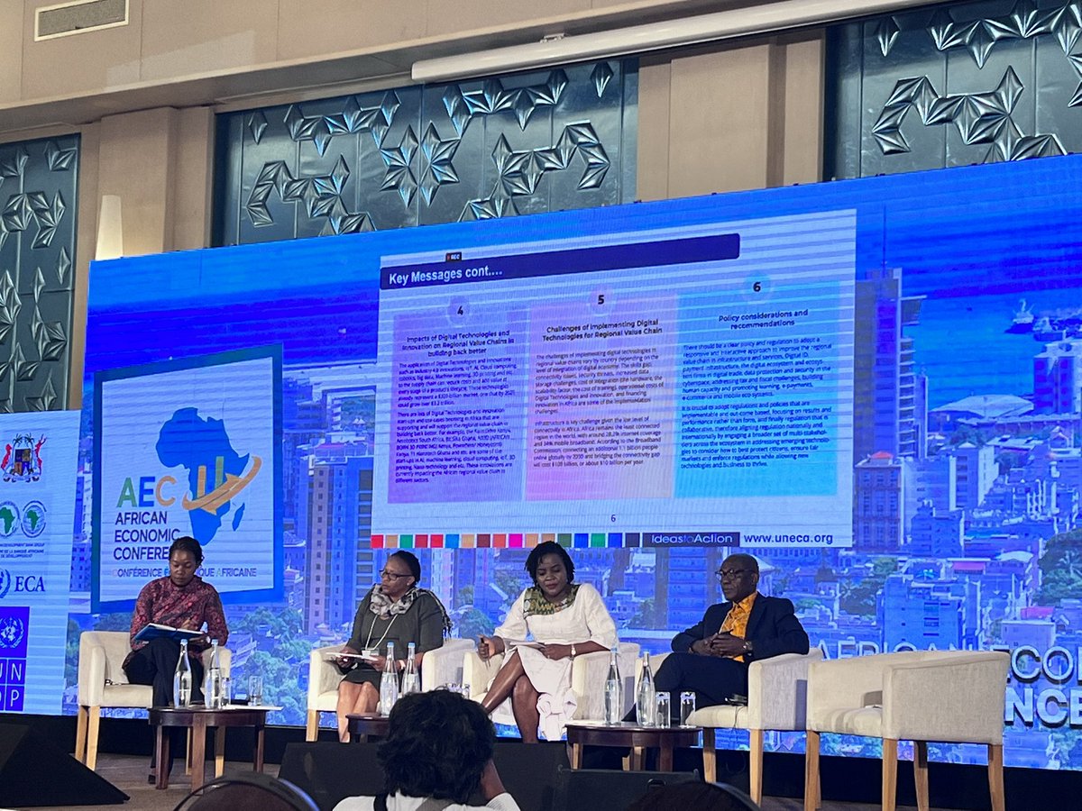 Economic Report on Africa 2022 of <a href="/ECA_OFFICIAL/">ECA</a> indicates by 2020, #Africa transacted $27 billion in e-commerce, generating about 3 million jobs. E-commerce has immense potential in developing regional value chains. #2020aec <a href="/Moctar18/">Mactar Seck</a> <a href="/jattamensah/">Joseph Atta-Mensah</a> <a href="/EuniceKamwendo/">Eunice G. Kamwendo</a>  @snkaringi