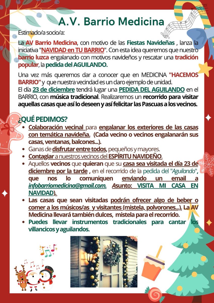 <a href="/BARRI0MEDICIN4/">AV BARRIO MEDICINA</a>  #HacemosBarrio 
¡Te esperamos! 
Decora tu casa y anímate a pedir el Aguilando. #pedidaguilando