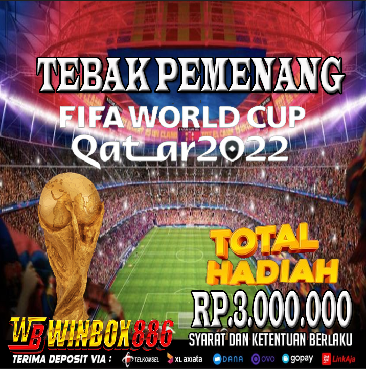 gacor_ini's tweet photo. EVENT TEBAK SKOR WINBOX886
TOTAL HADIAH Rp. 3.000.000
PEMENANG PENEBAK TERCEPAT!

JUARA 1 : Rp. 2.000.000
JUARA 2 : Rp. 500.000
JUARA 3 : Rp. 300.000
JUARA 4 : Rp. 200.000

*S&amp;K Berlaku

Klik Disini >> https://t.co/UqTk2ou6fR

#winbox886 #tebakskor #worldcup2022 #gacorbanget https://t.co/NIPFidDFtT