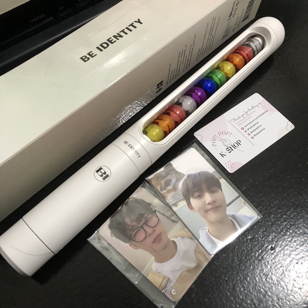 minsesoo131's tweet photo. ↬ 💌 my BinBong is finally home! hanbin definitely has the prettiest lightstick 🥹 pulled quokkabin it's  saur cute, can't wait to use this soon at your concert @shxx131bi131! 💙

thank you so much @PopPopKshop
'till my next b.i budol po 🫶🏻 https://t.co/R0iJpPu5FO