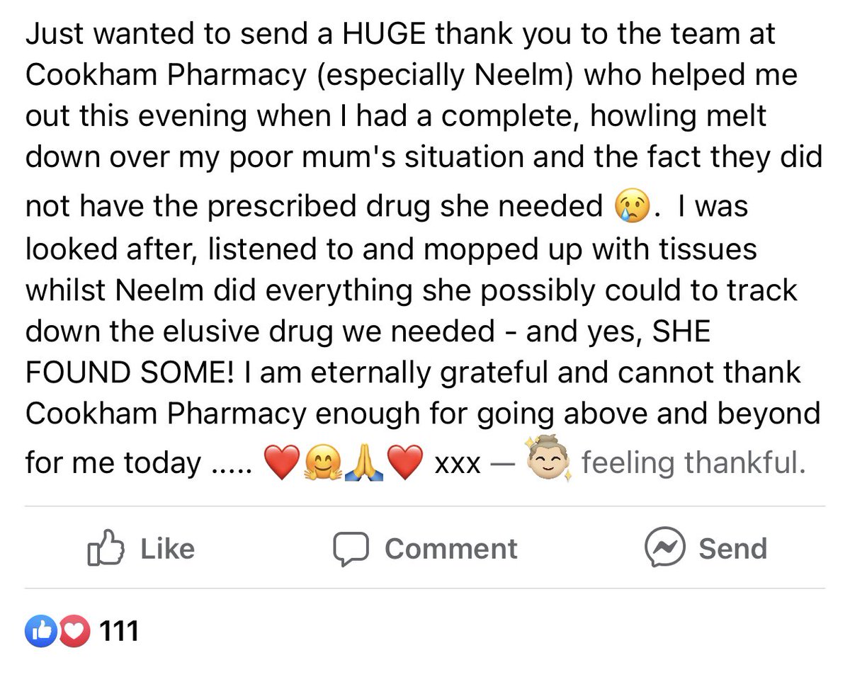 Woken up to this message … 

🥹🥹

#pharmacy
#communitypharmacy 

<a href="/Pharmacy_TV/">Community Pharmacy Thames Valley</a>
