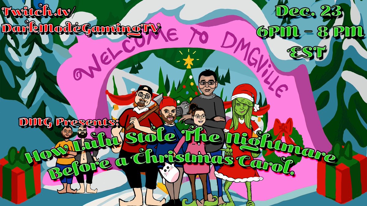 LulusWonderland's tweet photo. On Dec 23, 6 PM EST, I'm doing an amazing fun and festive Story Game Show! "How Lulu Stole The Nightmare Before a Christmas Carol" It'll be on @darkmodegaming's twitch! 

https://t.co/NoF9HNfGyc https://t.co/LTZbe3SJGW