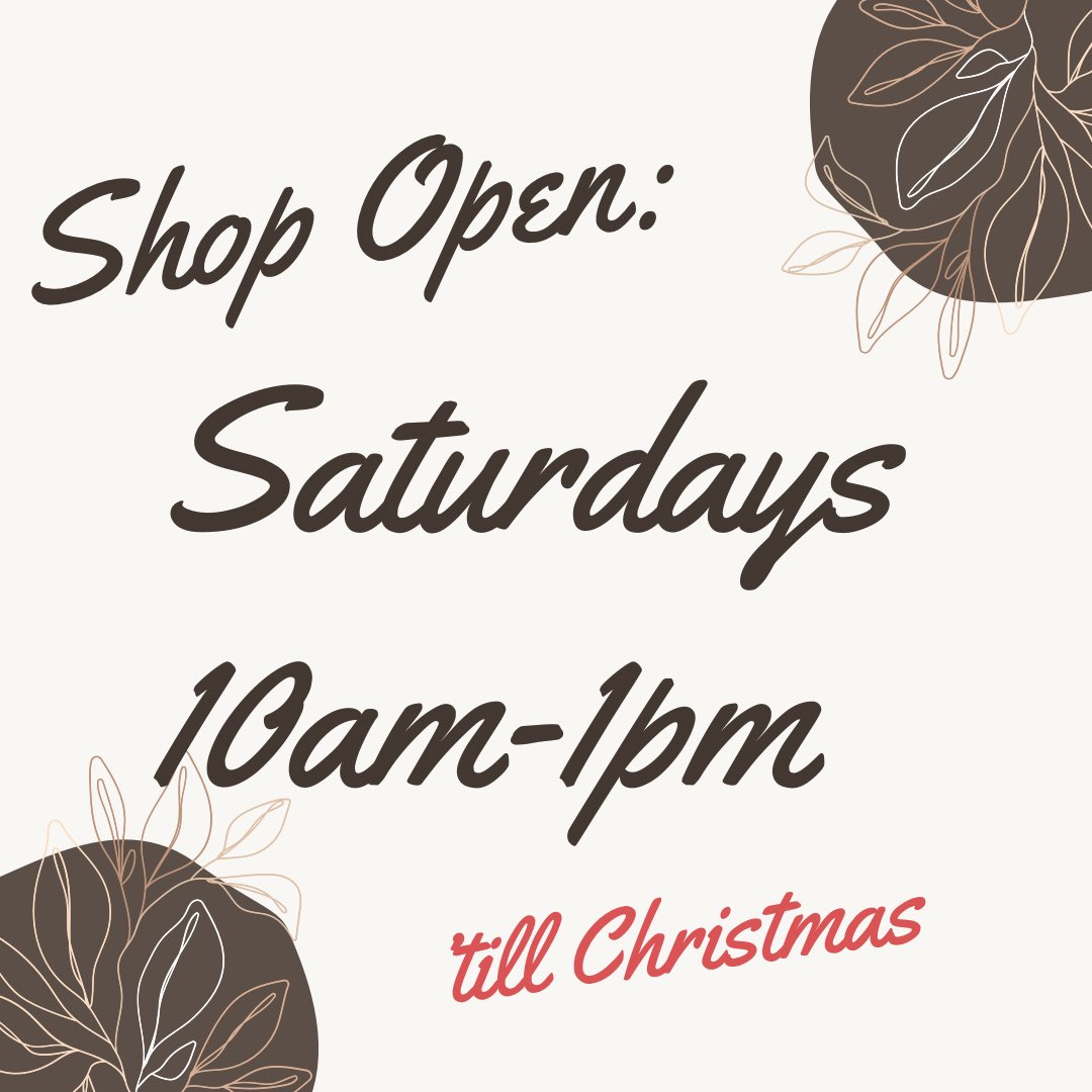 Retail Store hours till Christmas
