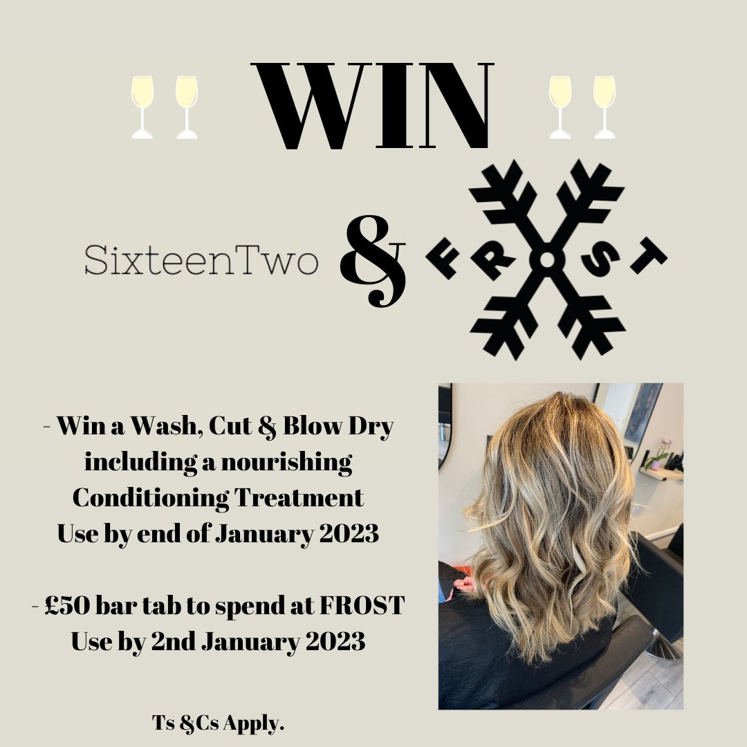 With only two weeks to go until Christmas Eve we’re feeling generous &amp; what a competition we have in store for you … 

Today, we’ve partnered up with our lovely friends @sixteentwosalon to bring you not one but two incredible prizes! ❄️

Head to Instagram or Facebook to enter!